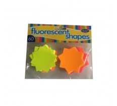 County Fluorescent Stars 60mm 60 Pack