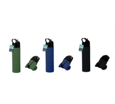 FOLDABLE SILICONE WATER BOTTLE 600ML
