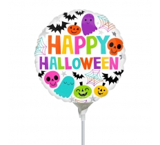 Colourful and Creepy Halloween Mini Shape Foil Balloons