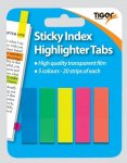 Tiger Sticky Index Tabs ( Assorted Colours )