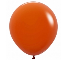 Sempertex Solid Sunset Orange 18" Latex Balloons 25 Pack "