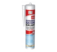 Multi Purpose Silicone Sealant Clear 280ml Cartridge