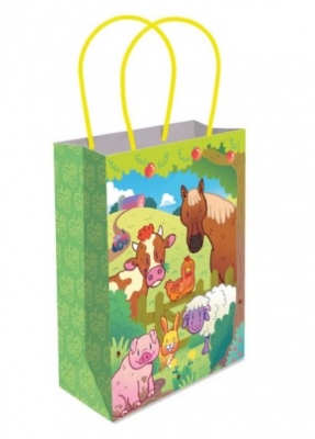 Farm Paper Bag With Handles 16x22x9cm