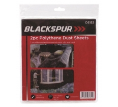 Blackspur 2 Pack Polythene Dust Sheet Pack