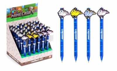 Inkredible Erasable Pen with PVC Minecraft Topper