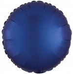 Amscan Silk Lustre Navy Blue Circle Standard Foil Balloons