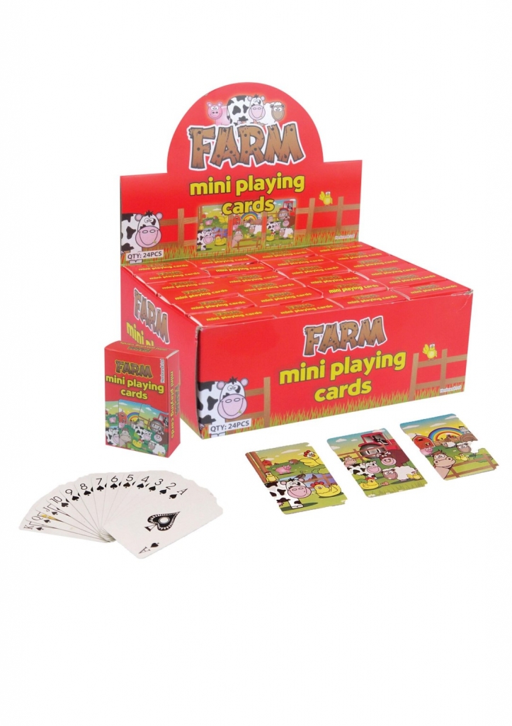 Mini Farm 6cm X 4cm Playing Cards X 24 ( 23p Each ) - Click Image to Close
