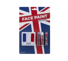 Union Jack Face Paint Set