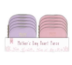Mothers Day Foiled Heart Coin Purse