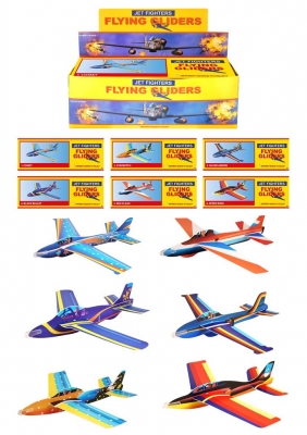 Super Air Aces Jet Fighter Plane Gliders (50cm) 6 Assorted