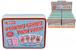 "Retro" 2 Pack Playing Cards In Tin Box