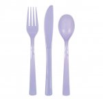 Assorted Cutlery Lavender 18 Pack