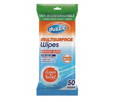 Biodegrabale Multisurface Wipes 50pk Orange