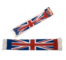 Union Jack Mini Car Scarf 16" X 3"