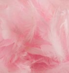 Eleganza Feathers Mixed Sizes 3Inch-5Inch 50G Bag Lt. Pink