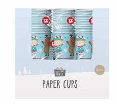 Christmas Paper Cups 12 Pack