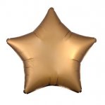 Amscan Silk Lustre Gold Star Standard Pack aged Foil Balloons