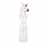 White Unicorn 500ml straw bottle