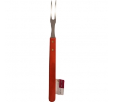 Stainless Steel Bbq Fork With Wooden Handle