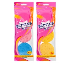 Bettina Face Cleansing Sponges 6pc