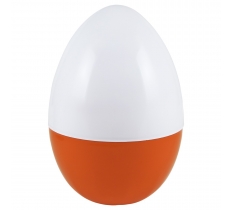 Easter White And Orange Jumbo Plastic Egg 14"