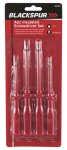 Blackspur 4 Pack Insulated Screwdriver Set