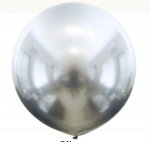 Kalisan 5" Mirror Silver Balloon 100 Pack
