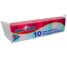 Superbright Non Scratch Sponge Scourers 10 Pack