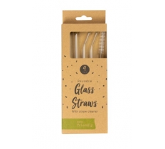 Reusable Glass Straws - 4 Pack