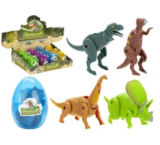 Transforming Dinosaur In Egg 12cm ( Assorted Colours )