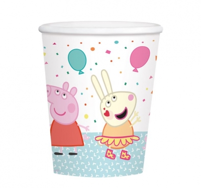 Peppa Pig Paper Cups 250ml - 6 Pack