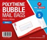 Mail Master Small Bubble Mail Bag 5 Pack