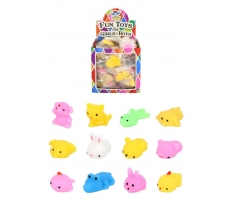Mini Animal Squeeze Toy (5cm) 12 Assorted Designs X 96PC