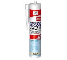 Multi Purpose Silicone Sealant Clear 280ml Cartridge