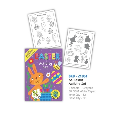 Easter A6 Mini Activity Pack With Crayons