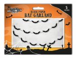 Halloween Bat Paper Garland 5m