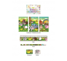 Farm Animal Stationery Set Of 5