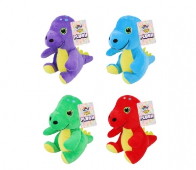 Dinosaur Plushies (8in / 20cm) 4 Assorted Colours
