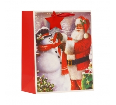 Santa & Snowman Large Bag