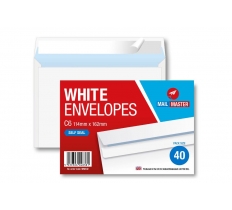 Mail Master C6 White Self Seal 40 Pack Envelope