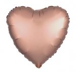 Amscan Rose Gold Heart Standard Foil Balloons