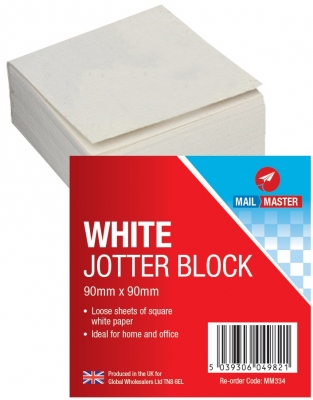 Mail Master White Jotter Block 300 Sheets