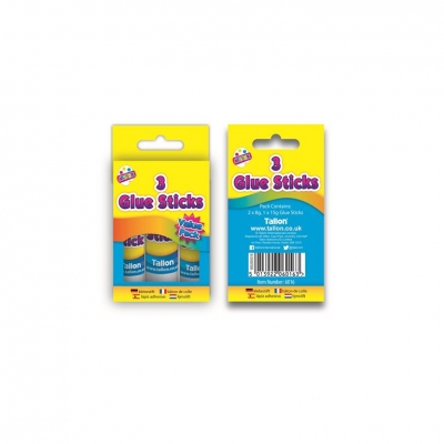 Tallon 3 Glue Sticks 2 X 8Grm & 1 X 15Grm