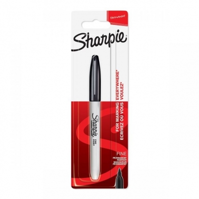 Sharpie Black Fine Tip Permanent Marker Single Pack