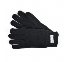 Mens Black Thinsulate Knitted Glove