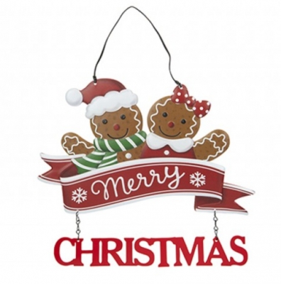Large Gingerbread Christmas Sign