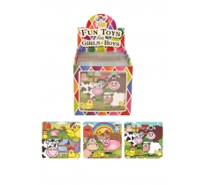 Farm Animals 13cm X 12cm Puzzle X 108 ( 9p Each )