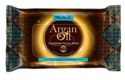 Nuage Argan Oil Cleansing Facial Wipes 2 X 25 Pack