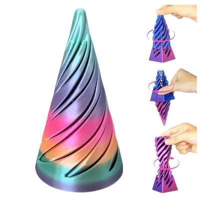 Impossible Cone 3D Printed Spiral Cone Fidget Toy