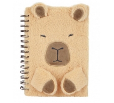 Paper Jam A5 Plush Notebook Capybara Design